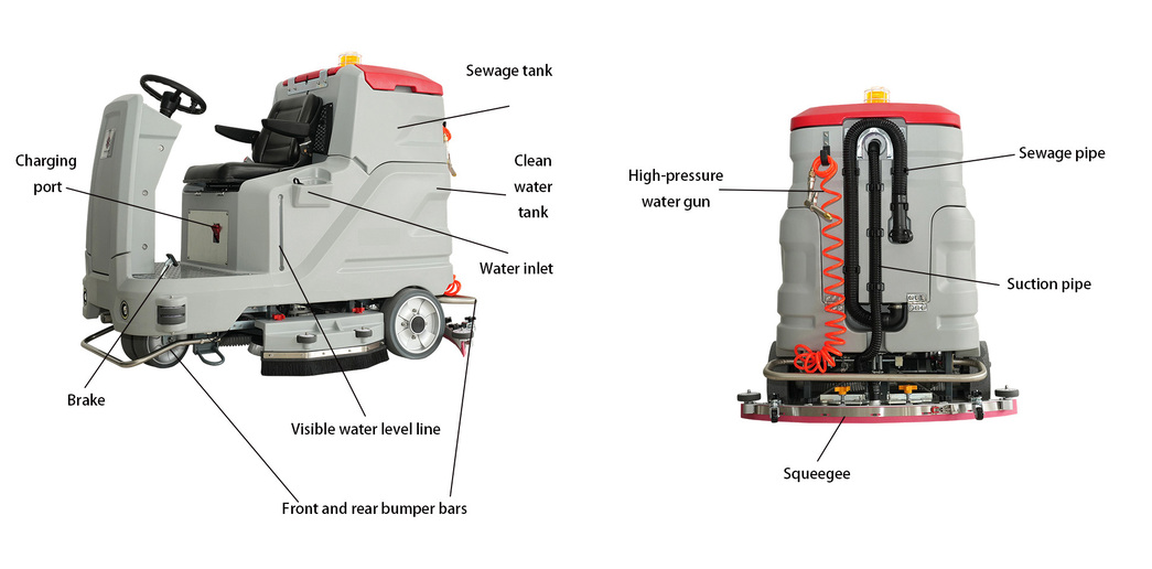 Commercial Ride On Hard Floor Cleaner