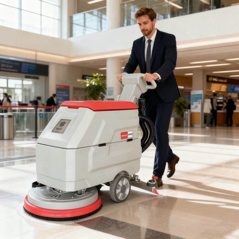 Lavasciuga pavimenti uomo a terra