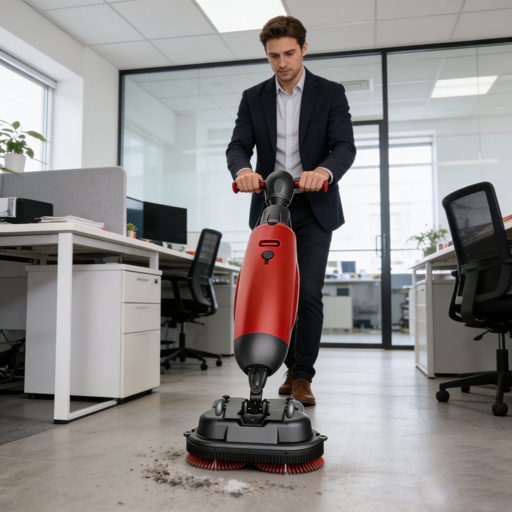 Mini spazzatrice per pavimenti